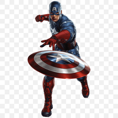 Captain America Throwing Shield