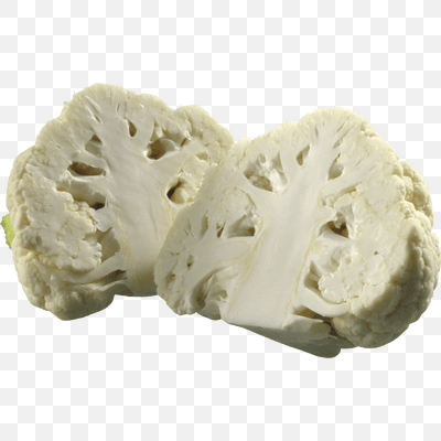 Free Cauliflower Sliced PNG Download