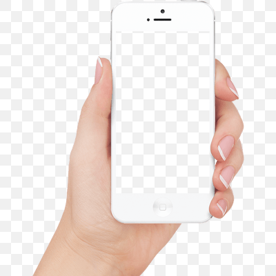 In Hand White Iphone