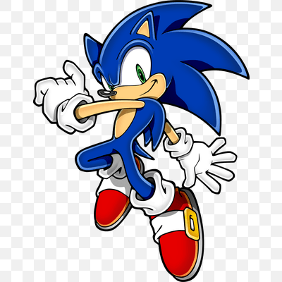 Sonic Hedgehog Jumping Side