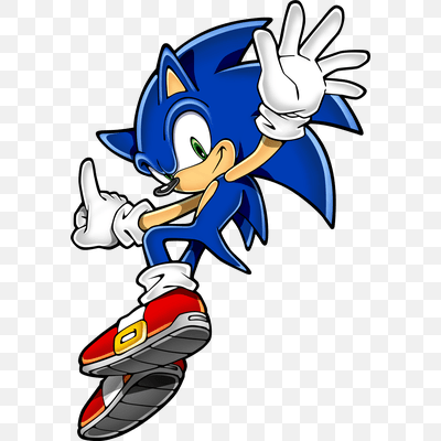 Free Sonic Hedgehog Jumping PNG Download