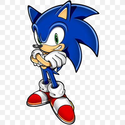 Sonic Hedgehog Standing Blue