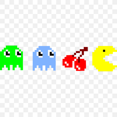 Vintage Pacman Characters