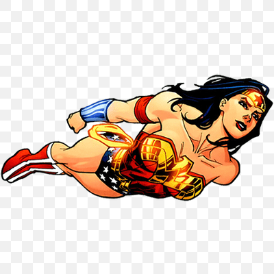 Wonder Woman Flying Vintage
